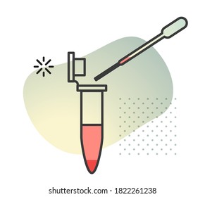 Sample - PCR Testing - Illustration as EPS 10 File