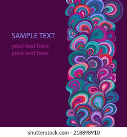 Sample poster vector banner. Holiday card. Design element