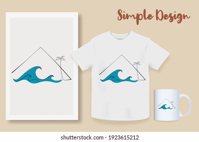 Sample product Continuous line sky sea mountain simple line summer poster postcard hand drawn vector illustration
portrait Mug, shirt, postcard