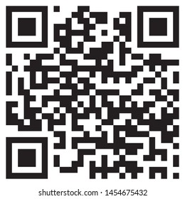 Sample qr code icon isolated on white background