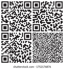 Sample qr code icon set