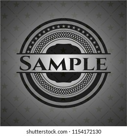 Sample realistic black emblem