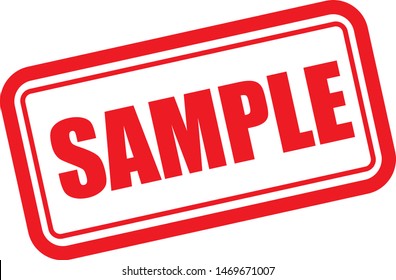 sample red square grunge stamp on white. sample stamp. sample. sample sign 