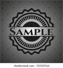 Sample retro style black emblem