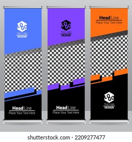 Sample Roll up banner, vector eps 10
