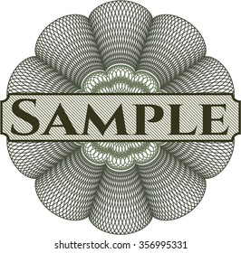 Sample rosette