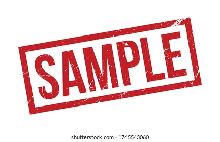 Sample Rubber Grunge Stamp Seal Vector Illustration