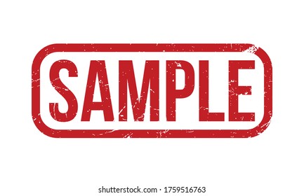 Sample Rubber Grunge Stamp Seal Vector Illustration