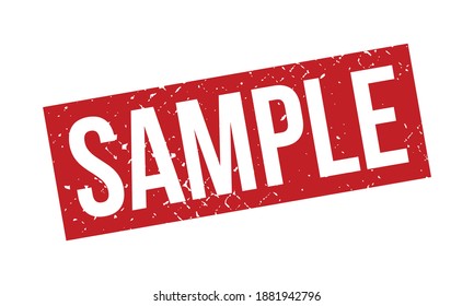 Sample Rubber Grunge Stamp Seal Vector Illustration