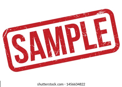 Sample Rubber Stamp Sample Rubber Grunge Stock Vector (Royalty Free ...