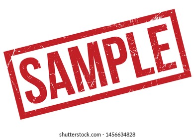 Sample Rubber Stamp. Sample Rubber Grunge Stamp Seal Vector Illustration - Vector