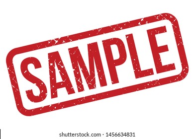 Sample Rubber Stamp Sample Rubber Grunge Stock Vector (Royalty Free ...