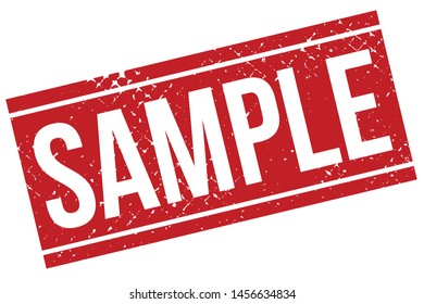 Sample Rubber Stamp. Sample Rubber Grunge Stamp Seal Vector Illustration - Vector