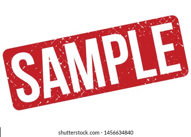 Sample Rubber Stamp. Sample Rubber Grunge Stamp Seal Vector Illustration - Vector