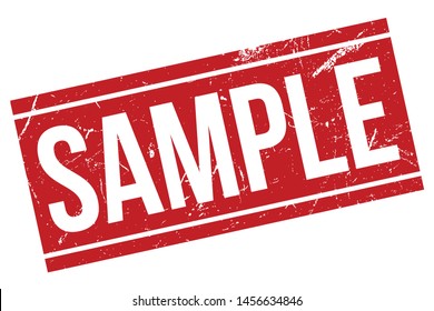 Sample Rubber Stamp. Sample Rubber Grunge Stamp Seal Vector Illustration - Vector