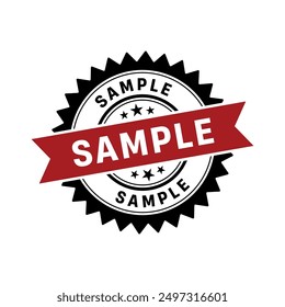 Sample Rubber Stamp Grunge Sign