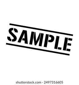 Sample Rubber Stamp Grunge Sign