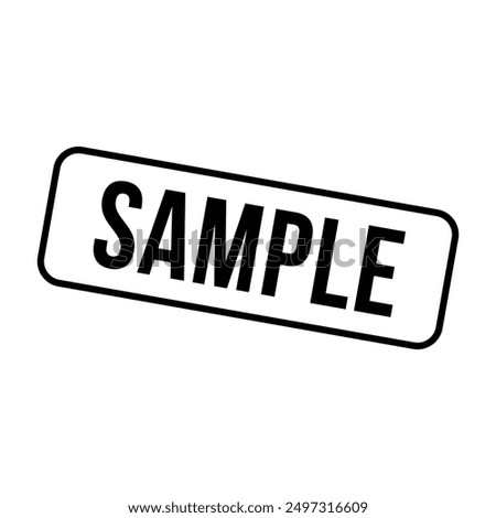 Sample Rubber Stamp Grunge Sign