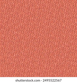 Sample of a rug in reddish tones, made from wool, jute or synthetic fiber. Red floor carpet. Chunky fabric texture. Abstract vector seamless.