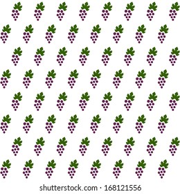 Sample seamless grape background. Vector illustration.