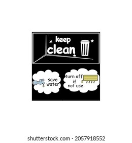 sample social message vector illustration