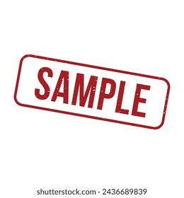 Sample Stamp, Sample Grunge Square Sign