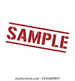 Sample Stamp, Sample Grunge Square Sign