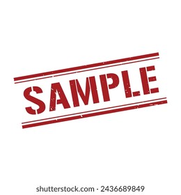 Sample Stamp, Sample Grunge Square Sign