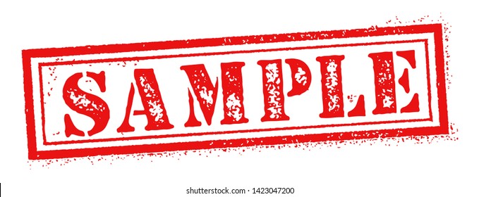 Sample Stamp Grunge Texture Vector Illustration