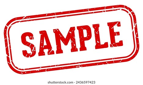 sample stamp. sample rectangular stamp isolated on white background