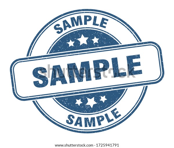 Sample Stamp Sample Round Grunge Sign Stock Vector (Royalty Free ...