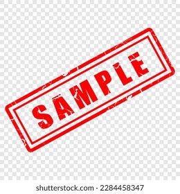 Sample stamp vector and sticker