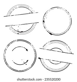 Sample Stamps Vector Set - Rounded stamps