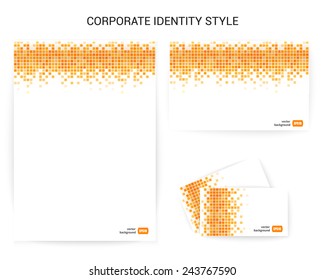 Sample of stylish corporate identity style. Vector illustration.