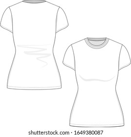 Sample Technical Drawing Tshirt Stock Vector (Royalty Free) 1649380087 ...