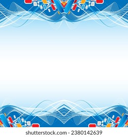 Sample Templat Blue Colour Design