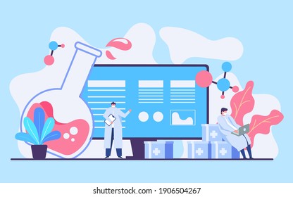 sample test medical vector concept illustration