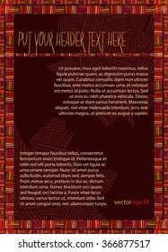 Sample text background with abstract shape, lines, boxes