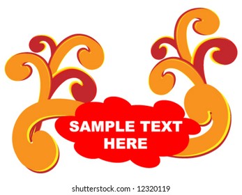 Sample text here concept