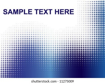 Sample Text Here - dots background
