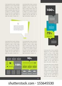 Sample text page. Info graphic. 