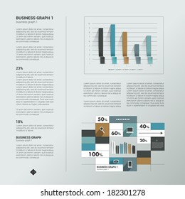 Sample text page. Info graphic. 