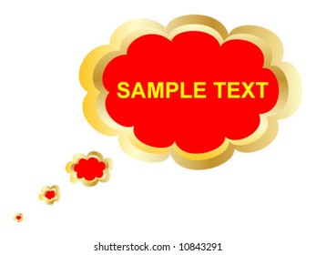Sample text tag vector illustration