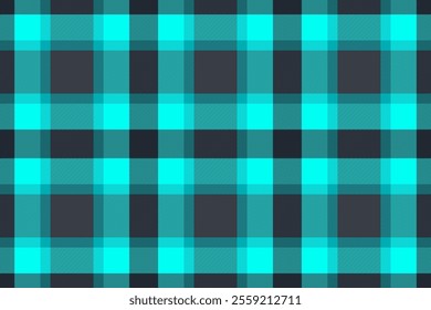 Sample textile seamless check, festival pattern plaid texture. Crossed background tartan vector fabric in dark and bright colors palette.
