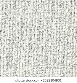 Un échantillon d'un tissu épais pour recouvrir le sol, blanc avec stries et taches noires. Texture de tapis grise. Tapis de jute. Arrière-plan grunge texturé. Image vectorielle Abstrait. Motif harmonieux.