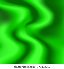 A sample of tissue silk green with pleats