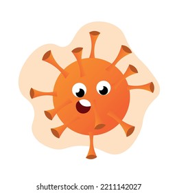 Sample of virus on white background