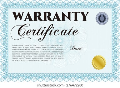Sample Warranty. Complex frame. Very Detailed. With complex background. 
