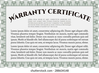 Sample Warranty. With sample text. Complex frame design. Very Customizable. 