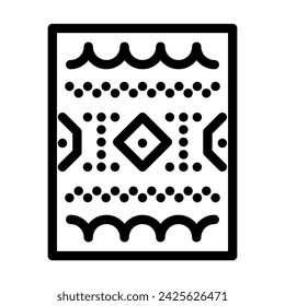 sampler embroidery hobby line icon vector. sampler embroidery hobby sign. isolated contour symbol black illustration